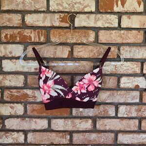 Victoria's Secret PINK Burgundy and Pink Bralettev
